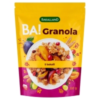 Ngũ Cốc BA! Granola Trái cây sấy và hạnh nhân 300g