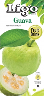 Nước &eacute;p Ligo Ổi nguy&ecirc;n chất 100% 1L