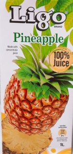 Nước &eacute;p Ligo Dứa nguy&ecirc;n chất 100% 1L