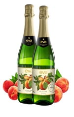 Nước tr&aacute;i c&acirc;y vị đ&agrave;o c&oacute; gas EVA nguy&ecirc;n chất 100% 750ml